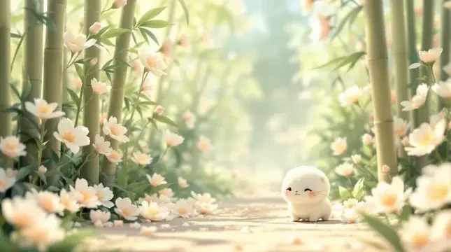 花间漫步 - 小岛电影竹影清风影像