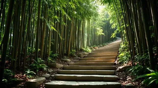 林间小径 - 小岛电影竹影清风影像